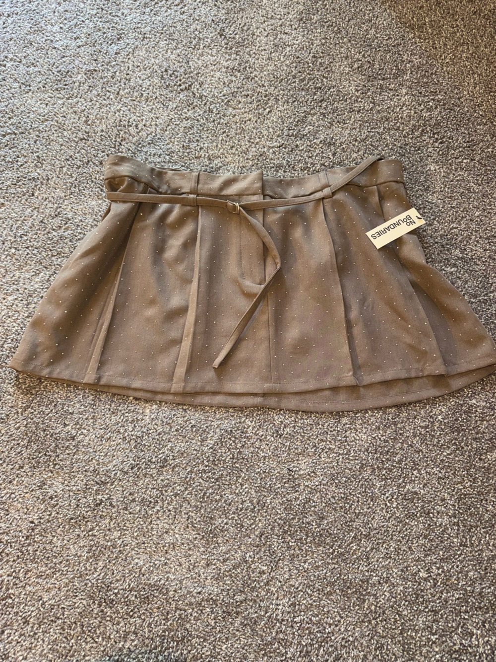No Boundaries Taupe Skater Skirt - Size XXL
